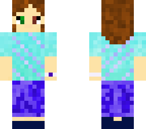 girl-blue gradient shirt