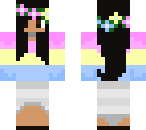 pastel pride shoulderless sweater