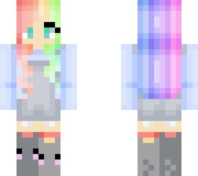 rainbow cat girl