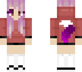werewolf purple hoodie girl