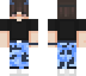 blue pants girl