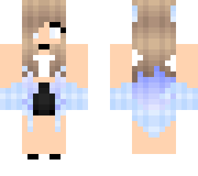 girl blue blouse