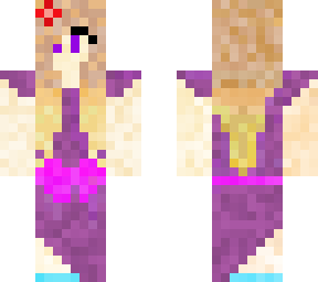 girl in purple dress