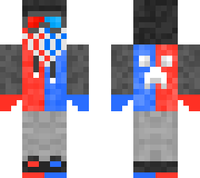 red and blue snowboarder
