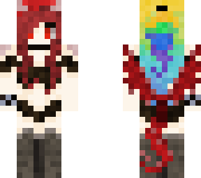 rainbow demon swimsuitce