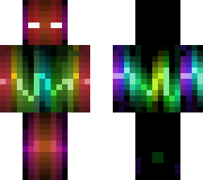 Rainbow lightning | Minecraft Skin