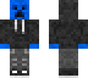 blue hooded creeper