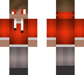 normal boy with red hoodie