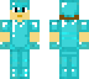 someone in diamond armor
