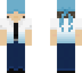 bandana - white & blue