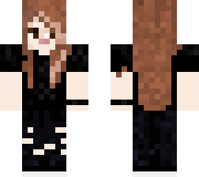emo / scene girl brown hair