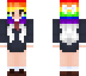 rainbow school girl