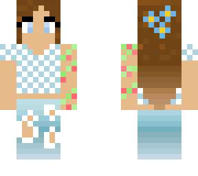 basi2c with some flowers in the hair and on the arm :d