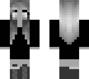 black and white