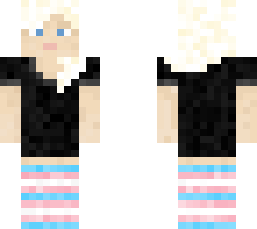 blonde-haired/goth-ish alex/trans thigh highs/long black t-shirt/(now fixed!)