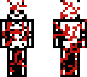 bloody skeleton