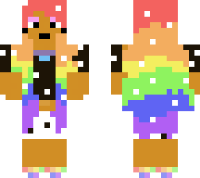 edited not orig**** punk pastell rainbow girl