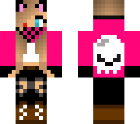masked pink wolf