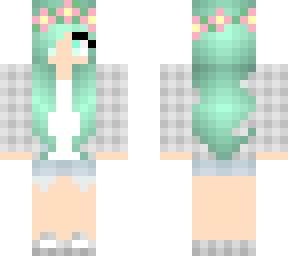 mint flower girl