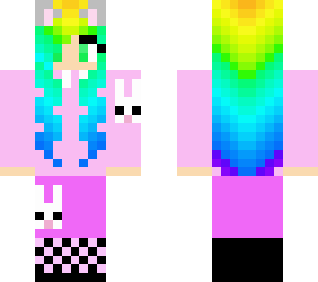 rainbow cat girl