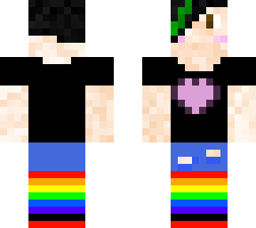 updated rainbow socks girl