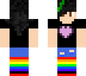 updated rainbow socks girl