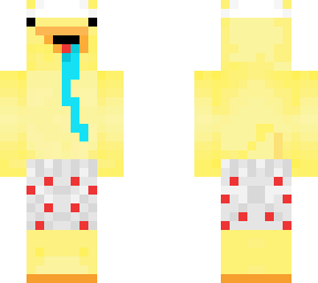 derpy duck with underpants drooling