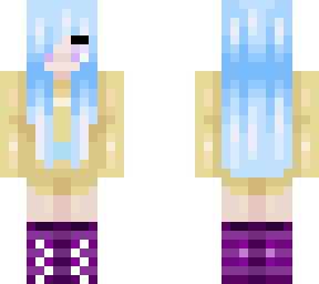 me with blue hair
