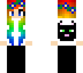 rainbow flower girl