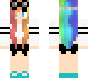 rainbow goggles girl