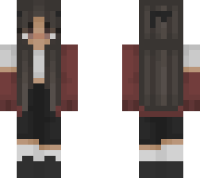 red cardigan