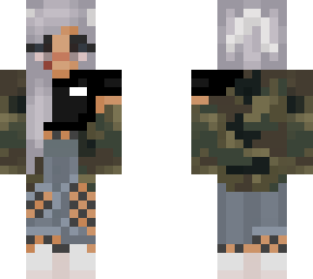 white hair baddie