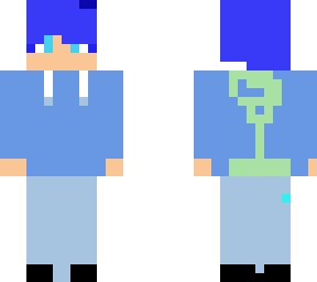 blueshirtgreenbackpack
