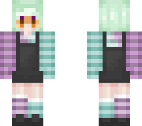 pastel girl - mint, teal, lavender