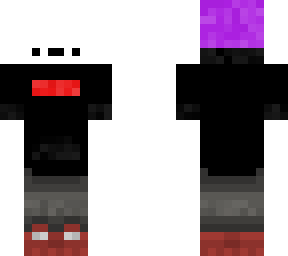 derp purple hat black sweater