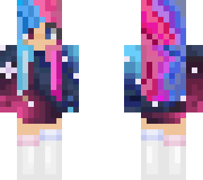 galaxy girl (colorful hair edit)