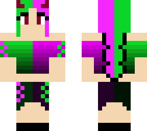 pink/green braid
