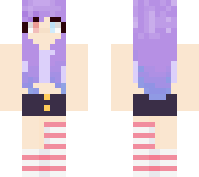purple blue pastel girl owo
