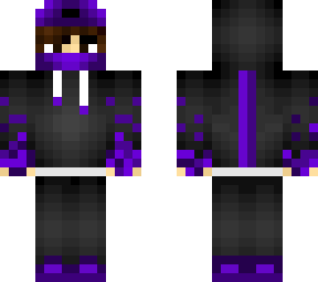 aka panaroxy hoddie boy black and purple with dark brown/choc hair