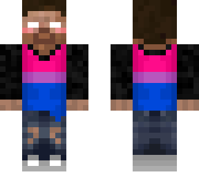 anon1449's bicon herobrine with long sleeves and blush