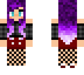 purple ombre girl