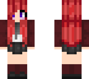 red head in school uniform (edit)