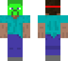 steve with zombie mask