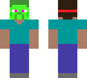 steve with zombie mask on