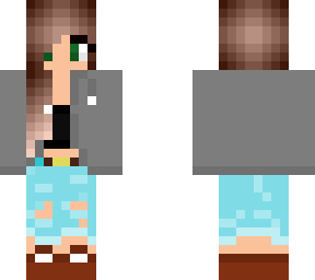 teen girl with double outfit