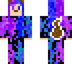 galaxy dog (purple and blue)