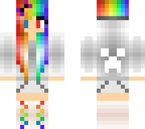 original rainbow creeper girl (white)