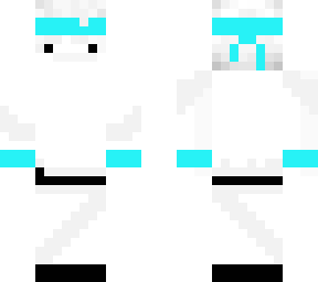 white + turquoise ninja