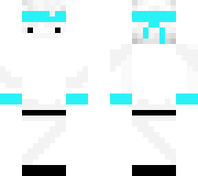 white + turquoise ninja v.2