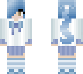 blue anime girl